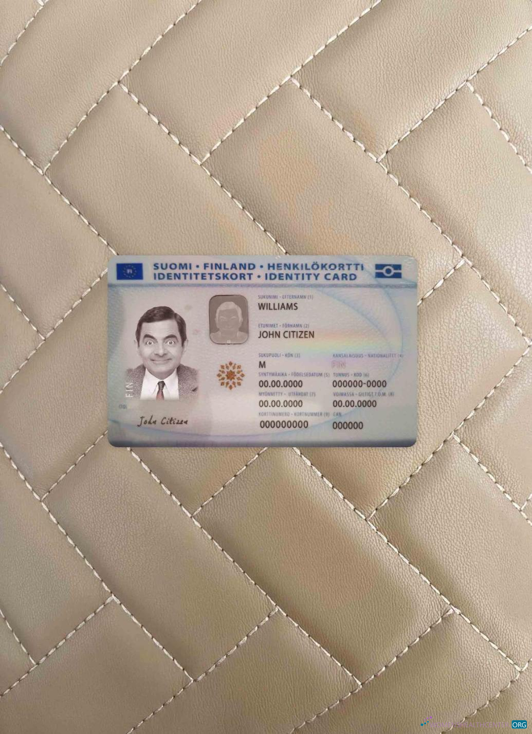 Download Finland ID photolook FRONT Photoshop template